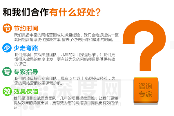 深度網為您的營銷項目提供效果保障